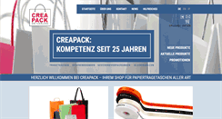 Desktop Screenshot of creapack.ch