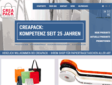 Tablet Screenshot of creapack.ch